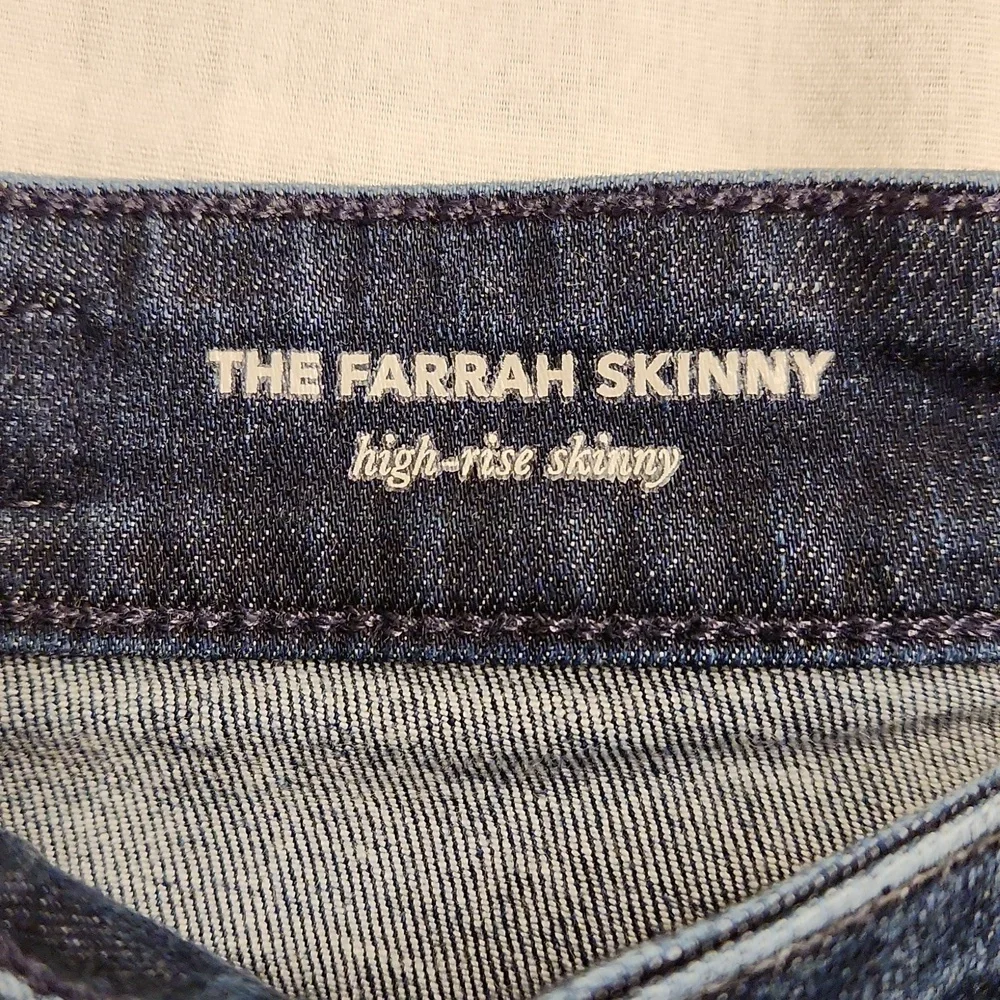 Adriano Goldschmied Jeans The Farrah High Rise Skinny Women's 27 blue denim‎